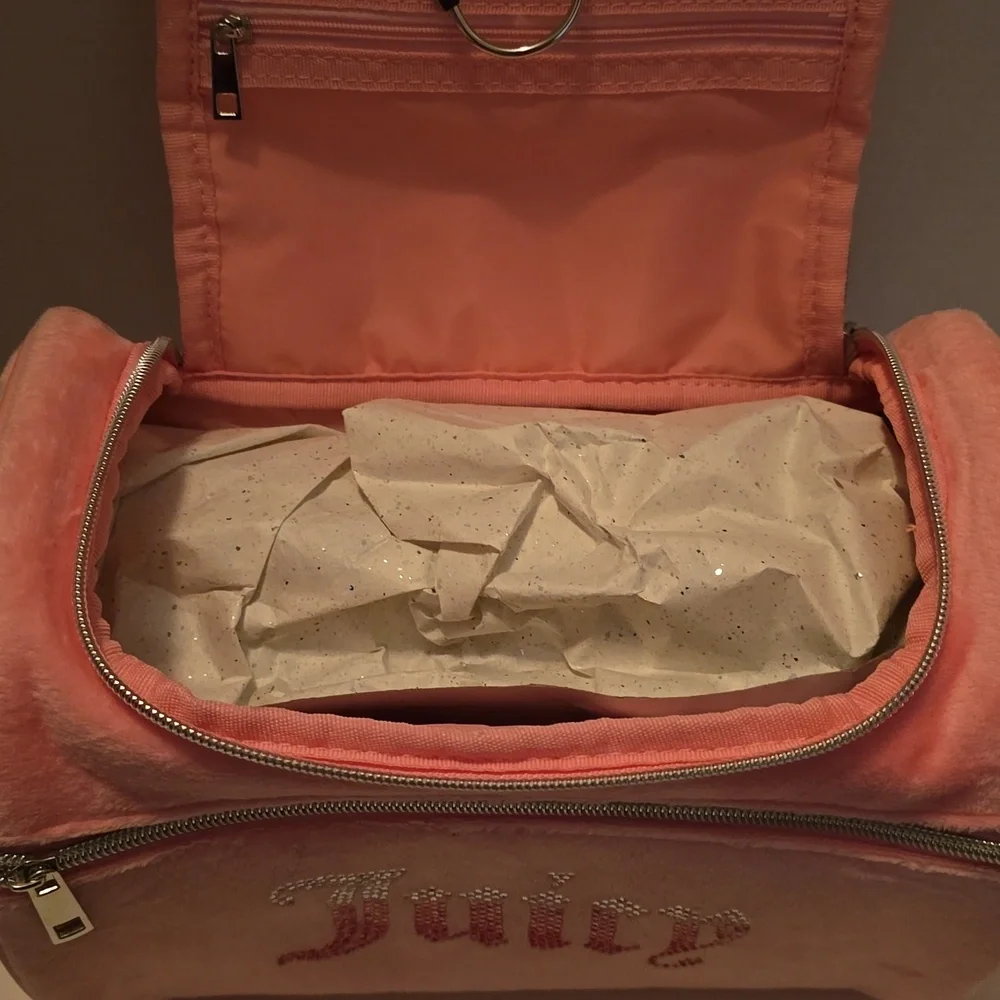 Juicy Couture Pink Travel Cosmetic Bag